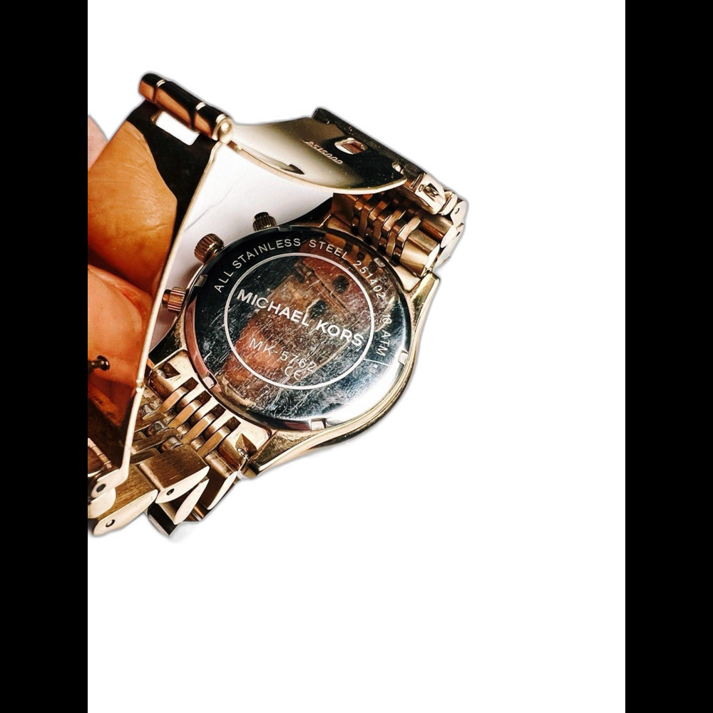 Michael Kors Oversized Aspyn Gold-Tone Watch Modern Mob Wife Old Money Design - Picture 5 of 6